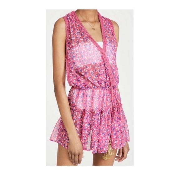 Ramy Brook Printed Donica Mini Dress in Pink. - Picture 1 of 10